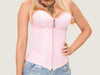 Model 7704A - Sweet & Sexy Cotton Candy Pink Satin Steel Boned Corset