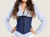 Model 7701A - Delightful & Au Courant Blue Denim Steel Boned Under-Bust Corset