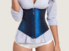 Model 7701B - Sapphire Blue Taffeta Steel Boned Under-bust Corset