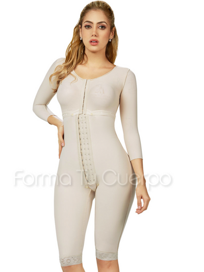 Model C-018 - Amazing Slimming Full Bodysuit Shaper Infused w. Healing Power of 5 Plants